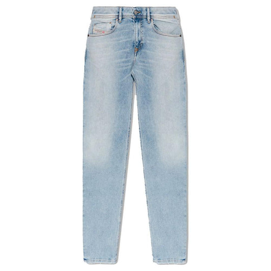 Diesel Light Blue Cotton Men Skinny Jean