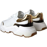 Dolce & Gabbana White Gold DAYMASTER Leather Sneakers Shoes LA5712#2-40