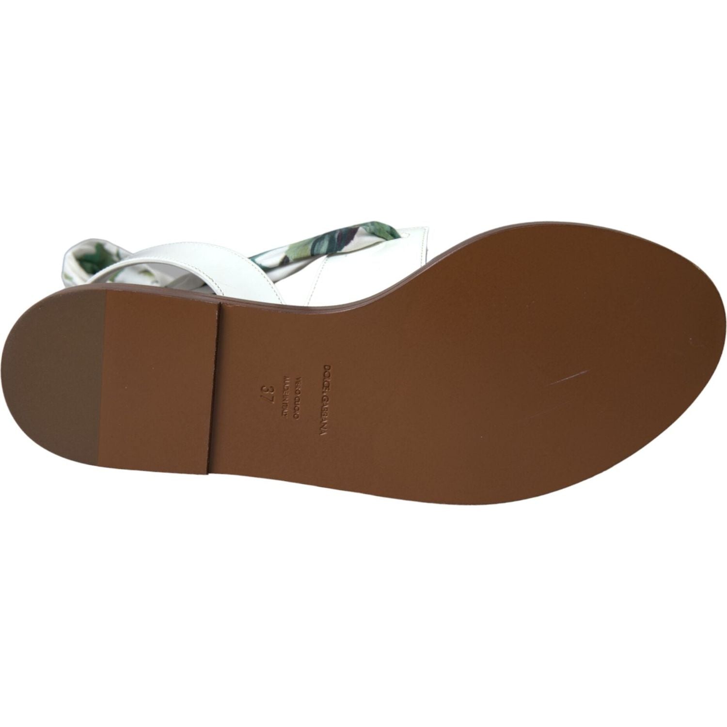 صندل دولتشي آند غابانا متعدد الألوان بطبعات الأزهار حول الكاحل