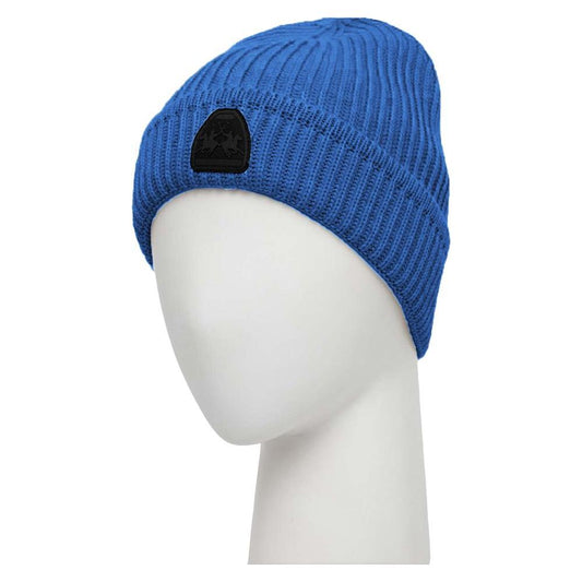 La Martina Light Blue Acrylic Men Beanie La Martina Light Gray