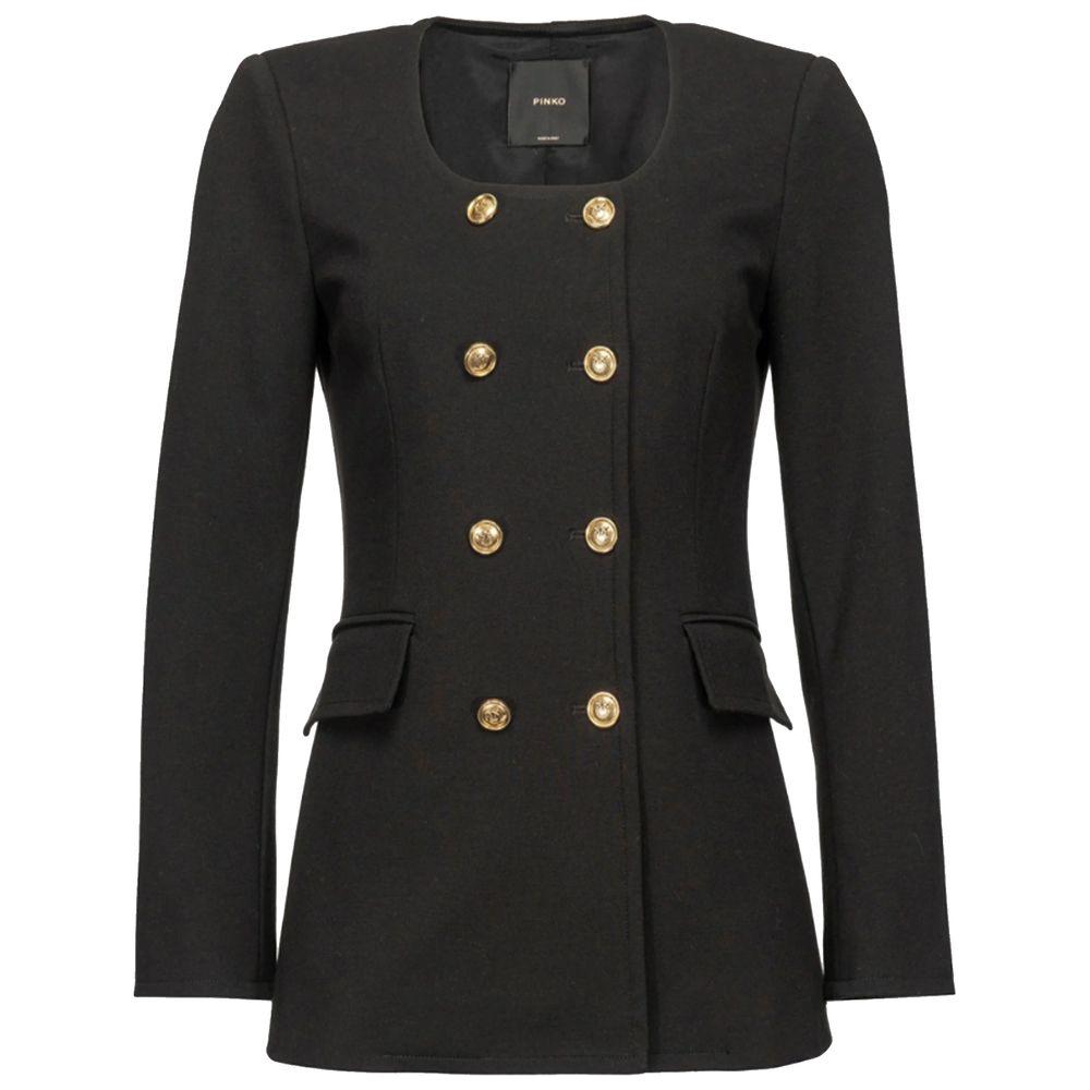 PINKO Black Viscose Suits & Blazer PINKO Dark Slate Gray