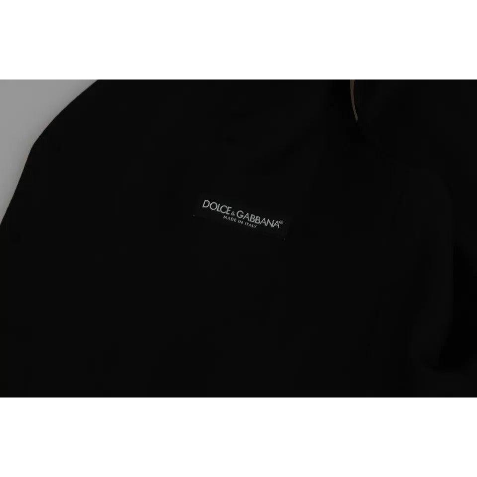 سترة صوفية سوداء مطاطية من دولتشي آند غابانا مناسبة للارتداء الرسمي