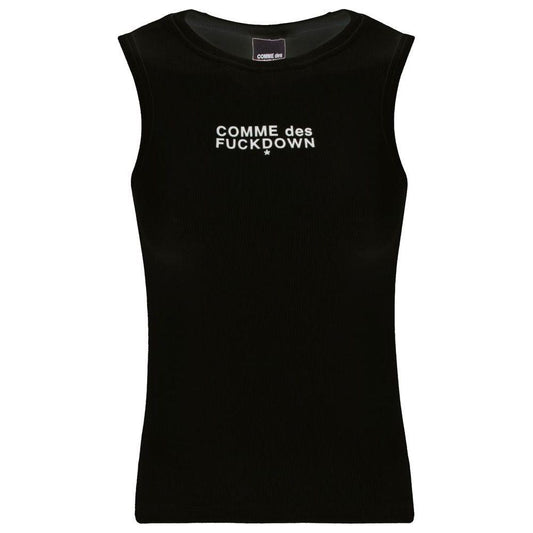 Comme Des Fuckdown Black Cotton Tops & T-Shirt Comme Des Fuckdown Black