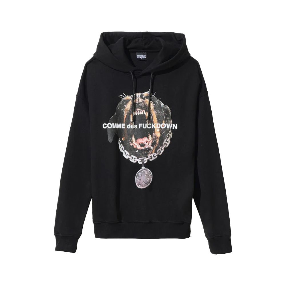 Comme Des Fuckdown Black Cotton Sweatshirt