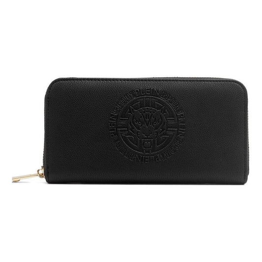 Plein Sport Black Polyester Women Wallet WOMAN WALLETS Plein Sport Black