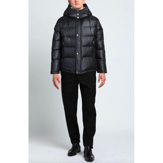 Aquascutum Black Polyester Men Jacket Aquascutum Black