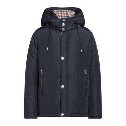 Aquascutum Blue Polyamide Men Jacket