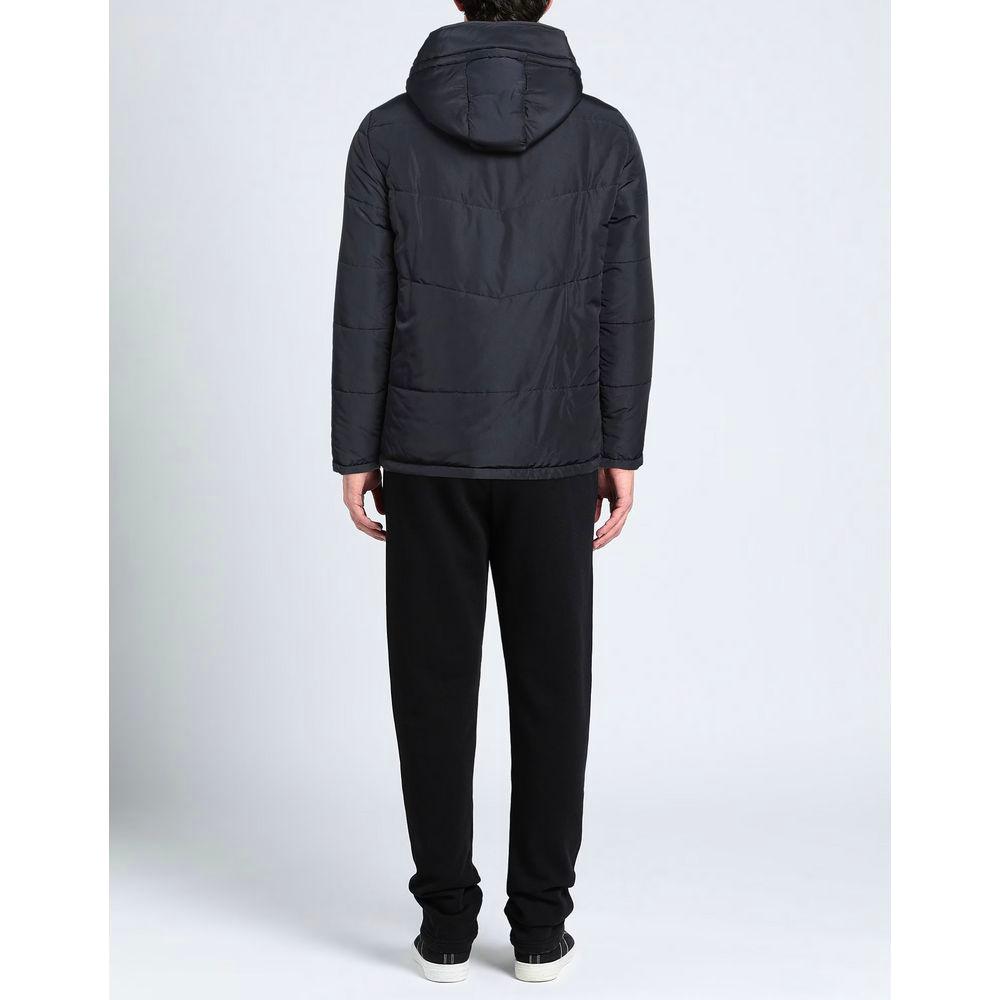 Aquascutum Blue Polyamide Men Jacket