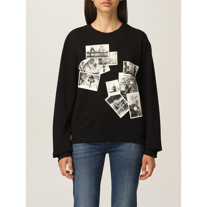 Love Moschino Black Cotton Women Sweater