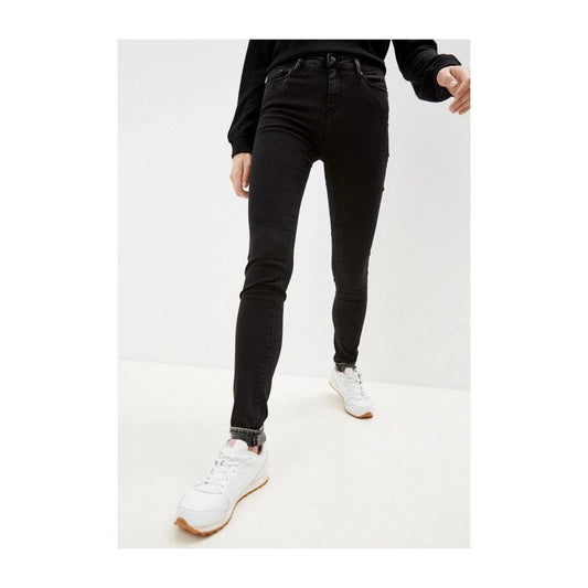 Love Moschino Black Cotton Women Jeans Love Moschino Black