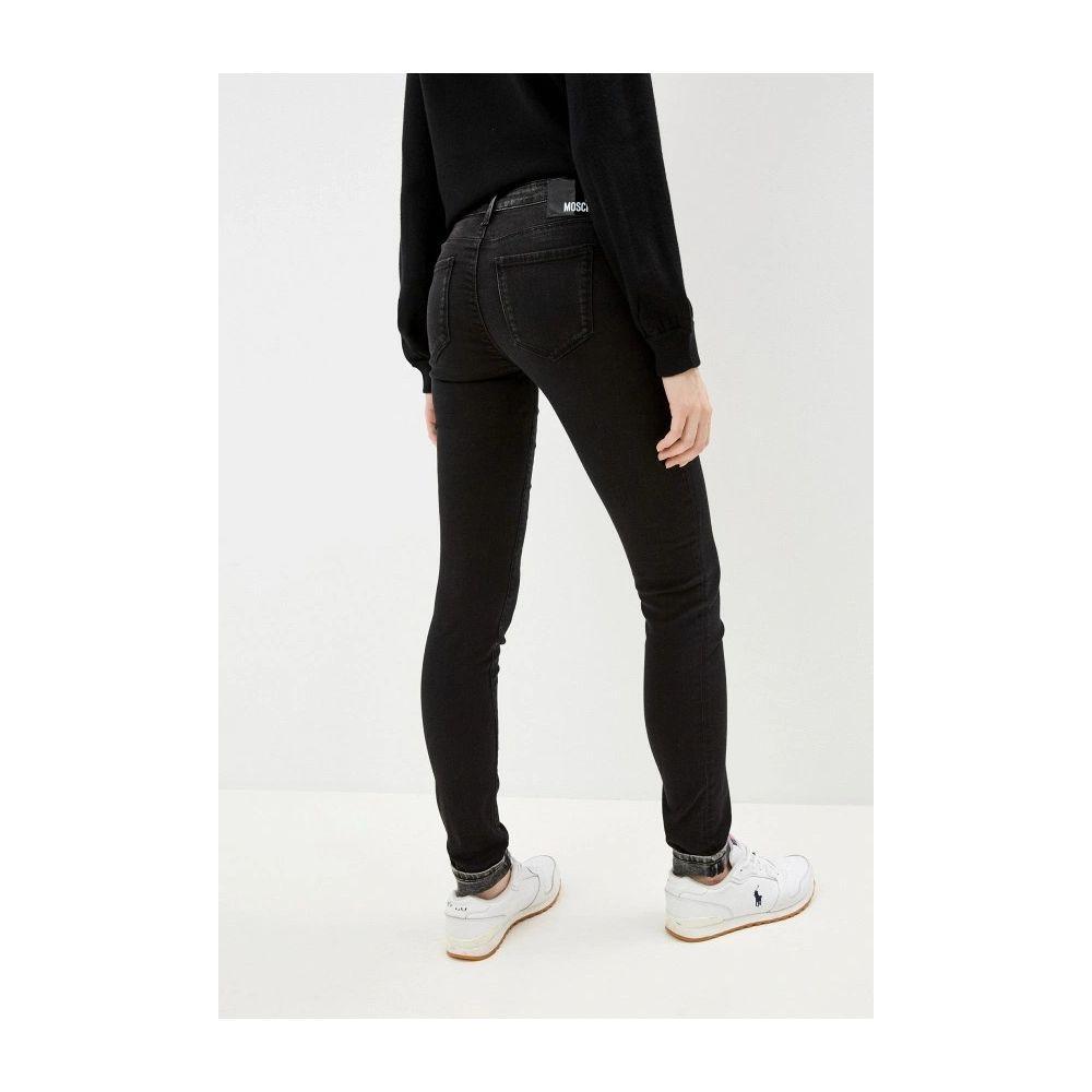 Love Moschino Black Cotton Jeans Denim