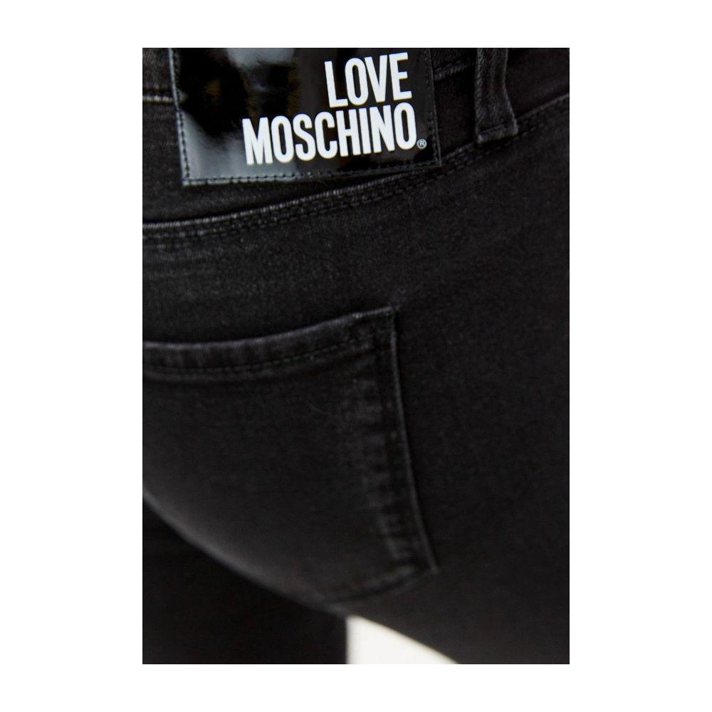 Love Moschino Black Cotton Jeans Denim