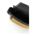 Cerruti 1881 Yellow Leather Men Messenger Bag Cerruti 1881 Dark Slate Gray