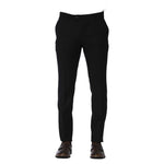 Trussardi Black Wool Men Pants Trussardi Black