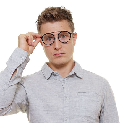 Police Brown Men Glasses Frame