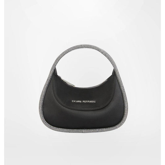 Chiara Ferragni Black Polyester Women Handbag Chiara Ferragni White Smoke