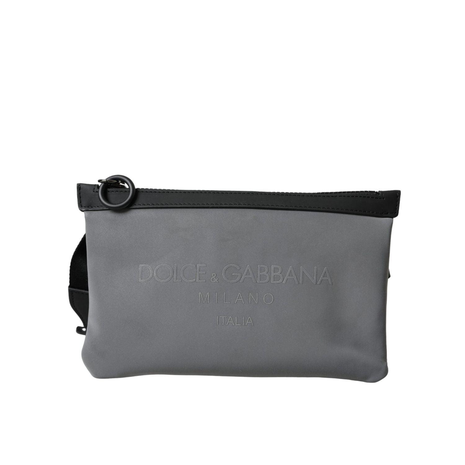 Front view with bag zipped and handles upright.