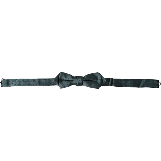 Dolce & Gabbana Green Silk Fantasy Adjustable Neck Men Papillon Bow Tie Dolce & Gabbana Dark Slate Gray