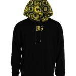 Dolce & Gabbana Black Logo Cotton Hooded Sweatshirt Sweater Dolce & Gabbana Black