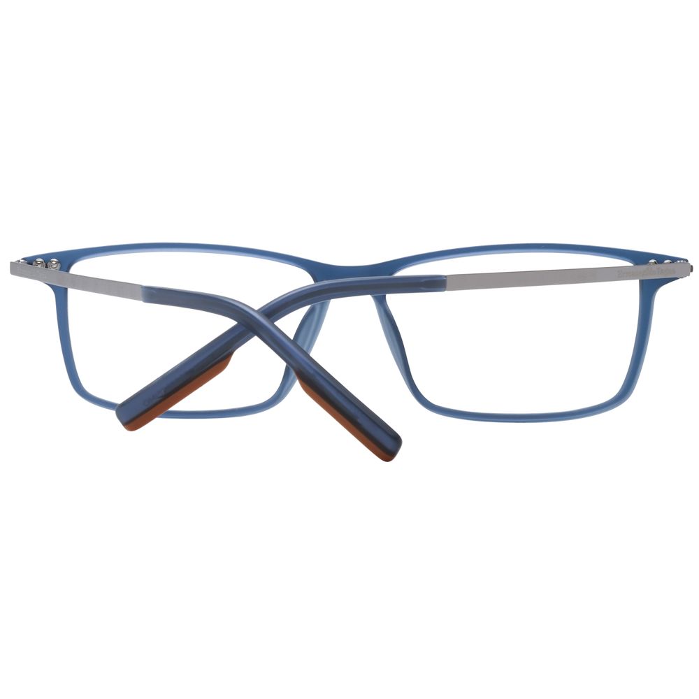 Ermenegildo Zegna Blue Men Glasses Frame