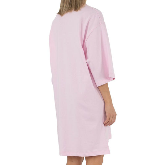 Comme Des Fuckdown Pink Cotton Dress Comme Des Fuckdown Light Gray