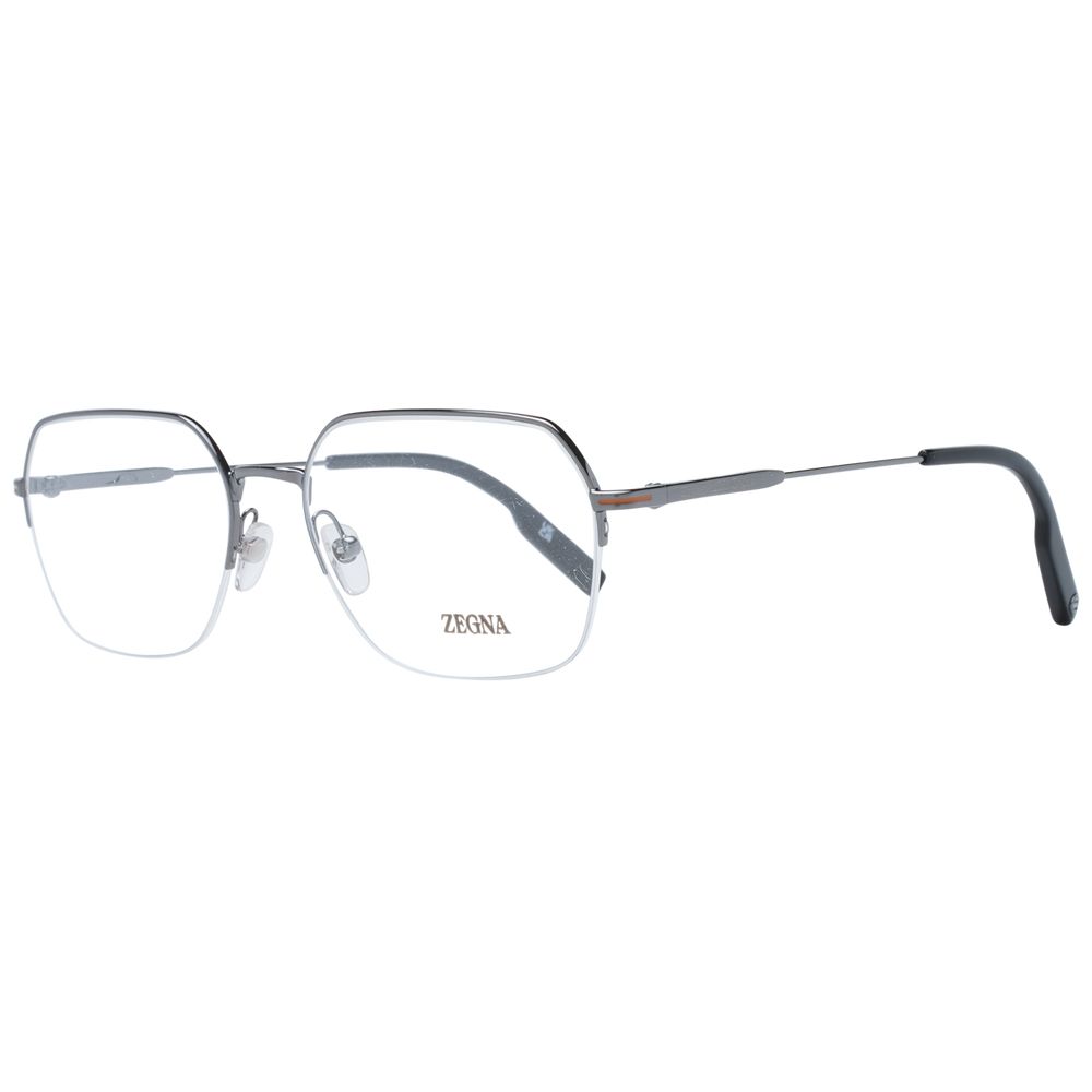Ermenegildo Zegna Gray Men Glasses Frame