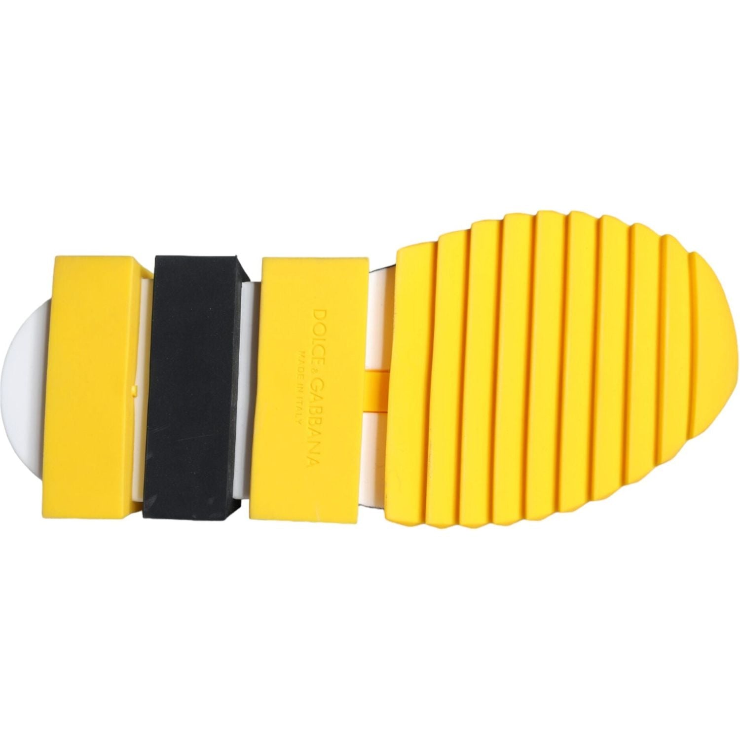 حذاء سنيكرز نسائي من دولتشي آند غابانا باللون الأصفر مرصع بكريستالات سورينتو