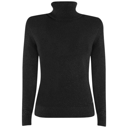 Yes Zee Black Viscose Sweater Yes Zee Black