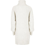 Yes Zee White Marabou Women Dress YE-13710-XS