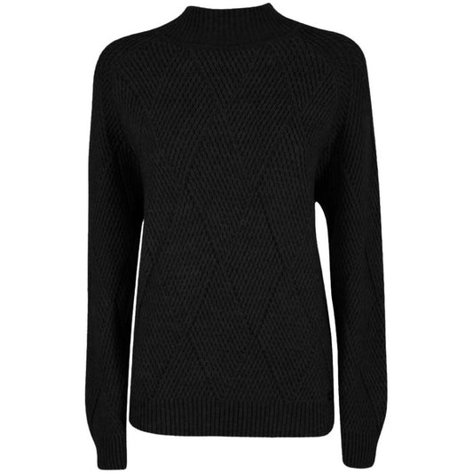 Yes Zee Black Acrylic Sweater Yes Zee Black