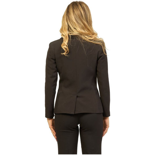Yes Zee Black Polyester Suits & Blazer Yes Zee Dark Slate Gray