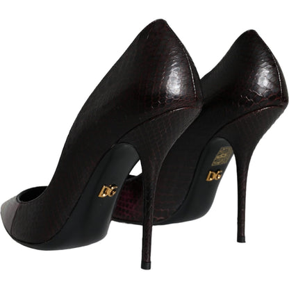 Dolce & Gabbana Multicolor Exotic Leather Heels Pumps Shoes