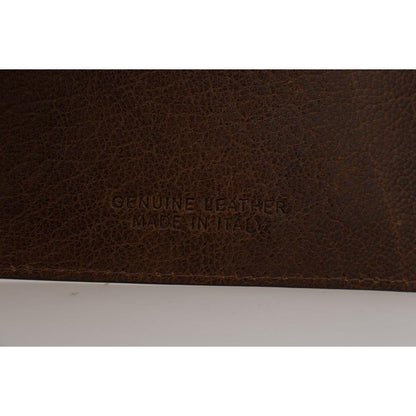 Billionaire Italian Couture Brown Leather Cardholder Wallet Wallet