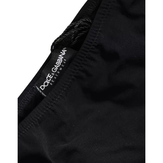 Dolce & Gabbana Black Nylon Swimwear Beachwear Bottom Bikini Dolce & Gabbana Black