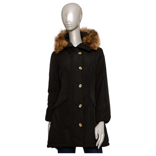 Baldinini Trend Black Polyester Women Jacket Baldinini Trend Black