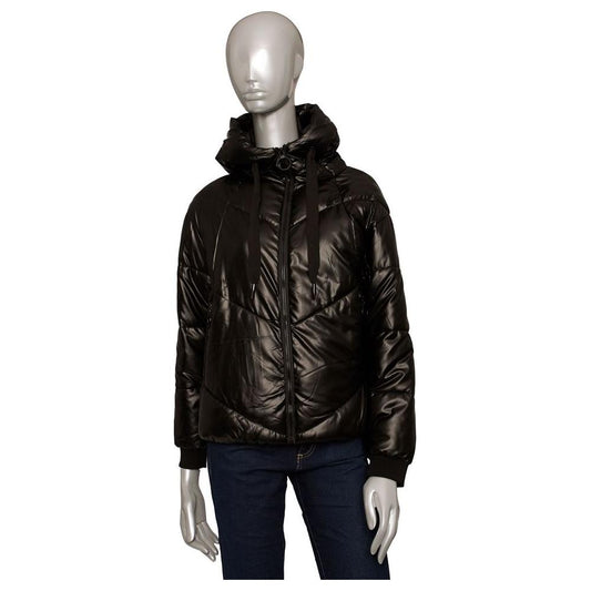 Baldinini Trend Black Polyester Women Jacket Baldinini Trend Black