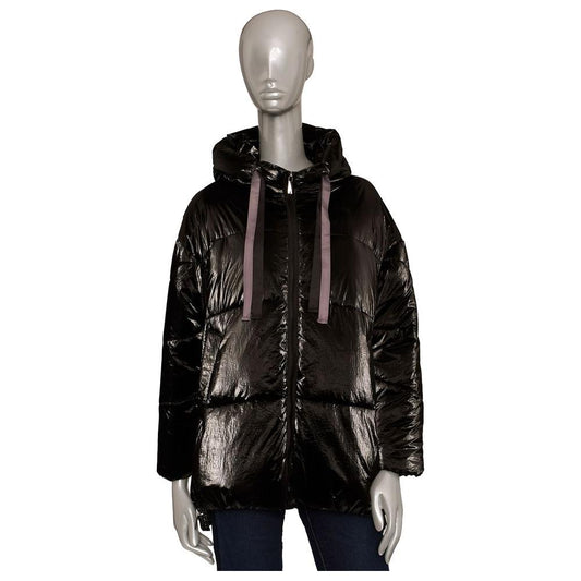 Baldinini Trend Black Polyester Women Jacket Baldinini Trend Dark Gray