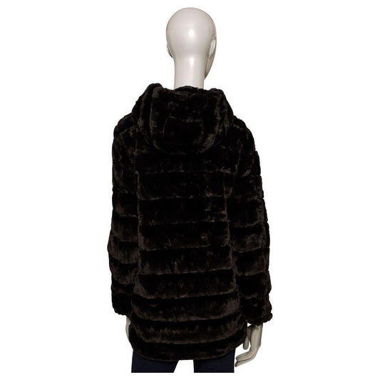 Baldinini Trend Black Polyester Women Jacket Baldinini Trend Gray