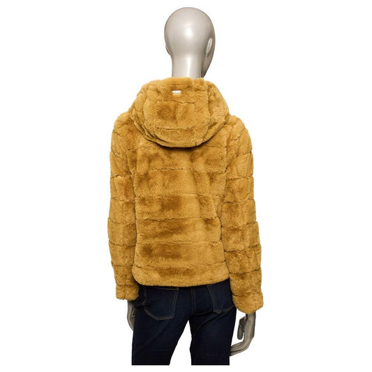 Baldinini Trend Yellow Polyester Women Jacket Baldinini Trend Dark Goldenrod