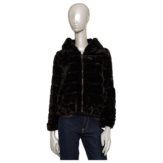Baldinini Trend Black Polyester Women Jacket Baldinini Trend Gray