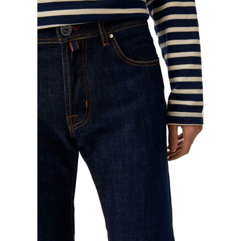 Jacob Cohen Blue Cotton Men Jeans