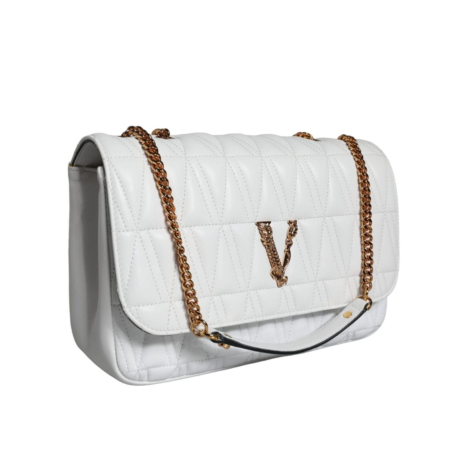 Front view with bag zipped and handles upright.