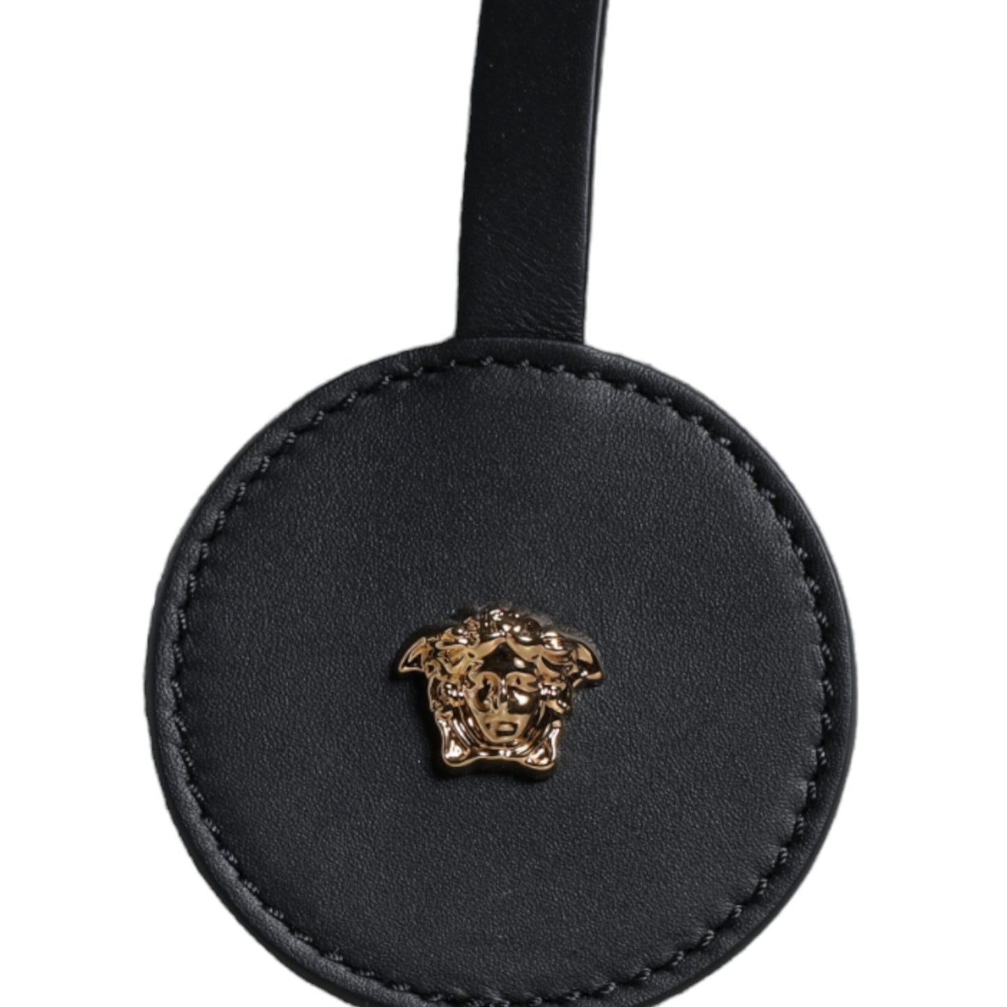 Versace White Top Handle Canvas Leather Logo Crossbody Tote Bag