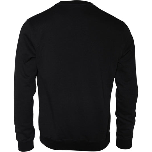 Versace Black Medusa Fleece Cotton Crew Neck Sweatshirt Sweater Versace Black