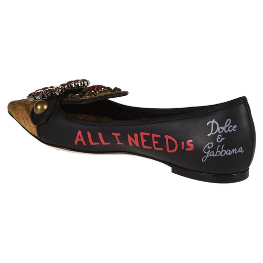Dolce & Gabbana Black Calfskin Women Pump Dolce & Gabbana Black