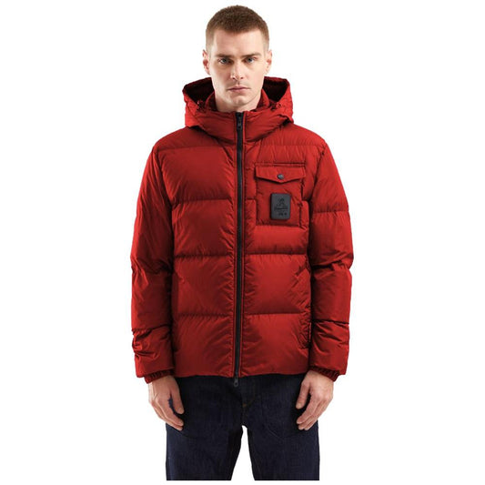 Refrigiwear Red Nylon Men Jacket Refrigiwear Saddle Brown