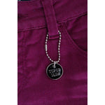 Costume National Elegant Purple Super Slim Jeans Costume National Dark Red