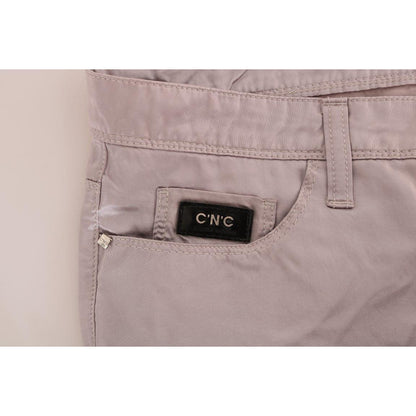 Costume National Beige Cotton Slim Fit Jeans Jeans & Pants