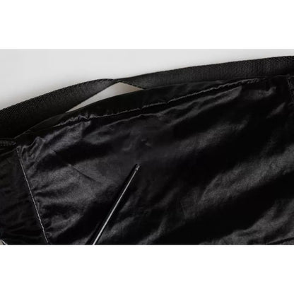 Dolce & Gabbana Black Nylon Fabric Belt Waist Fanny Pack Bag