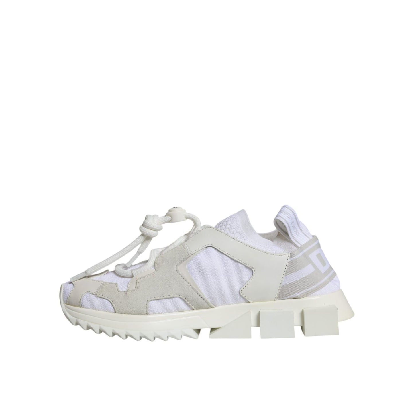 Dolce & Gabbana White Mesh Sorrento Trekking Sneakers Shoes